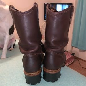 halls slip on lineman boots